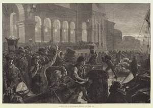 Vissen lossen op Billingsgate Market door Charles J. Staniland